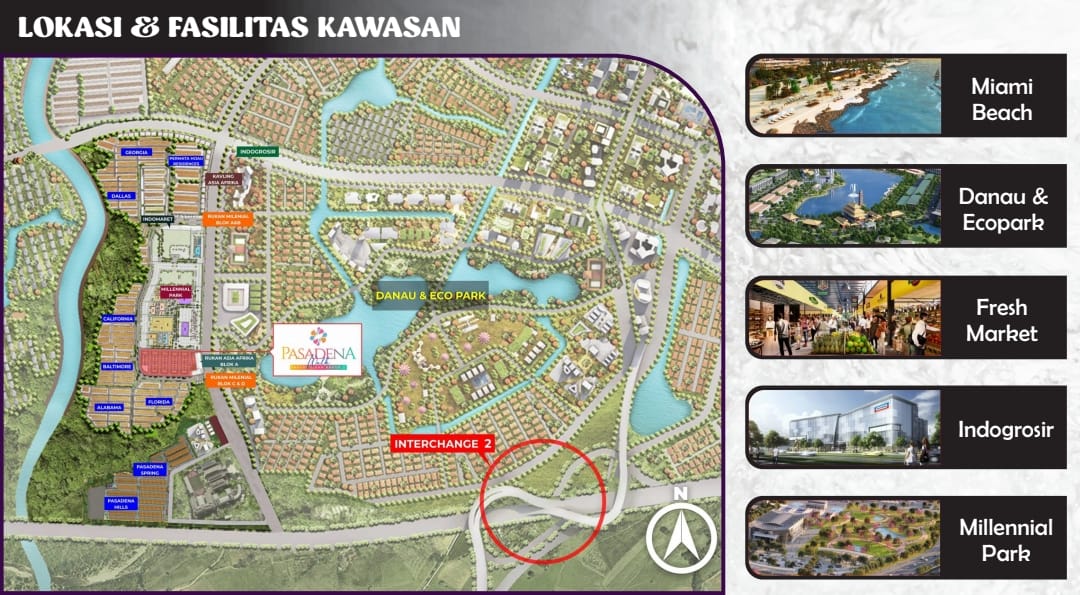 Lokasi Pasadena Walk